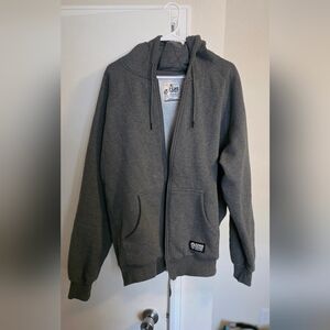 Gray Zip-Up Hoodie
